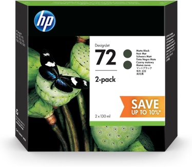 HP 72 2-pack 130-ml Matte Black DesignJet Ink Cartridges