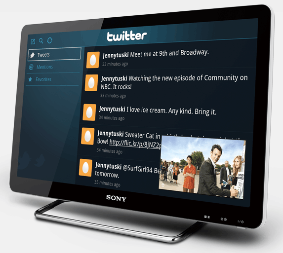 Google TV op Sony-hardware