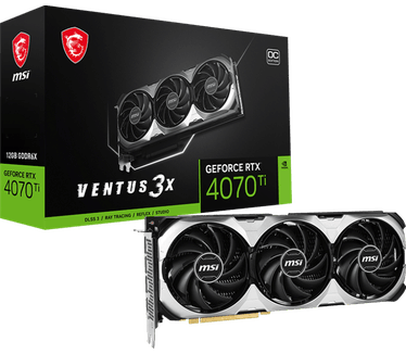 MSI GeForce RTX 4070 TI VENTUS 3X E 12G OC