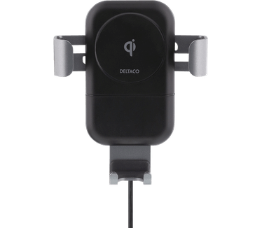 Deltaco QI-1030 Qi Draadloze Snellader/Autohouder 10W Zwart