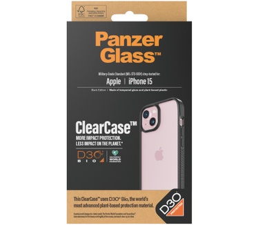 PanzerGlass ClearCase (iPhone 15) Transparant