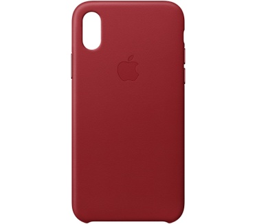 Apple Leather Case iPhone X Rood