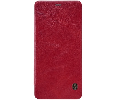 Nillkin Qin PU Leren Case - Samsung Galaxy A8 Plus (2018) - Rood  Rood