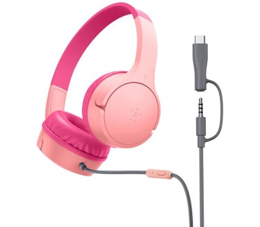 Belkin SoundForm Mini Wired USB-C & 3,5mm (Roze)