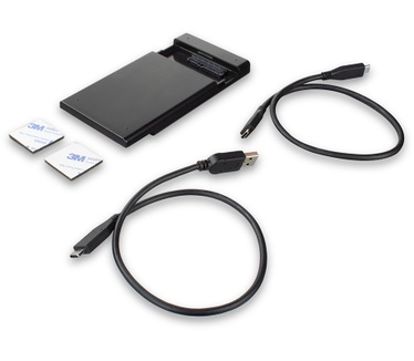 Ewent USB-C 3.2 Gen2 Schroefloze 2.5 inch SATA HDD/SSD behuizing Zwart