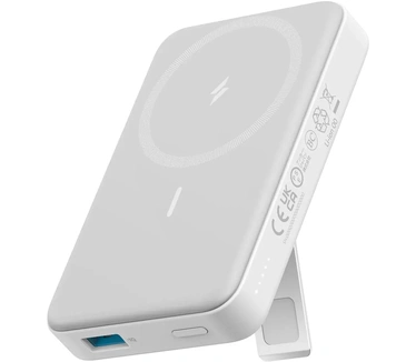 Anker 633 magnetische draadloze powerbank 15W 10000mAh 27W USB-C poort wit (10000 mAh), Powerbank, Wit