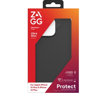 Zagg Manhattan Snap (iPhone 15 Plus, iPhone 14 Plus) Zwart