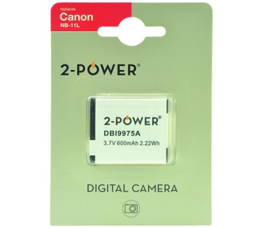 2-Power Digital Camera Battery 3.7v 600mAh