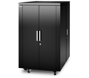 APC NetShelter CX 24U Geluiddempende 'Server Room in a Box', Shock Packaging, Zwart