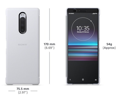 Sony Xperia 1 Style Cover Touch SCTI30 Wit (Xperia 1) Wit