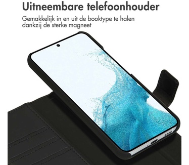 Accezz Premium Leather 2 in 1 Wallet Bookcase Samsung Galaxy S22 - Zwart