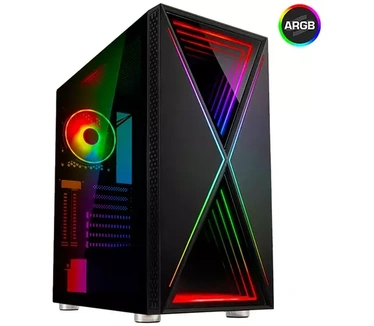 ScreenON Basic Gaming PC (Ryzen 5 3600 4,2 Ghz, 16 GB DDR4 werkgeheugen, GTX 1660, 240GB SSD schijf en 1 TB HDD)