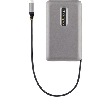 Startech.com USB-C Multiport Adapter met USB-C DP Alt Mode Video Output/4K HDMI 2.0/VGA, USB-C Dual Monitor Docking Station, 100W PD Pass-Through, USB Type C Mini Dock/MST Adapter Hub