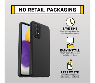 Otterbox React Series voor Samsung Galaxy A72, zwart - Geen retailverpakking