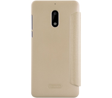 Nillkin New Sparkle S-View Book Case voor Nokia 6 - Goud Goud
