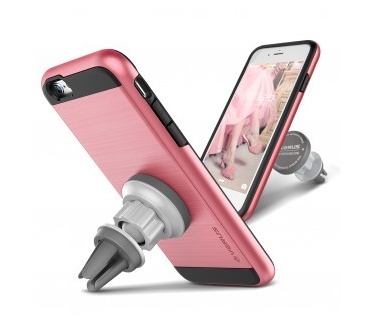 Verus Verge Magnetic Flat Apple iPhone 6 Plus/6s Plus - met venthouder - Rose Pink