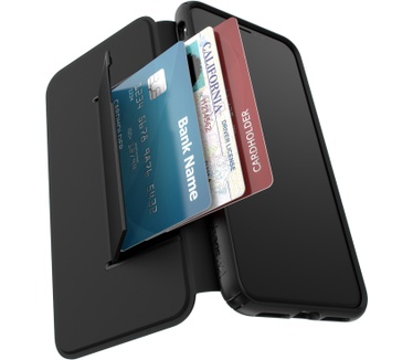 Speck Presidio Folio Leather iPhone XS Max (iPhone XS Max) Zwart