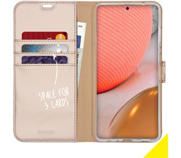 Accezz Wallet Softcase Bookcase Samsung Galaxy A72 - Goud (Galaxy A72) Goud