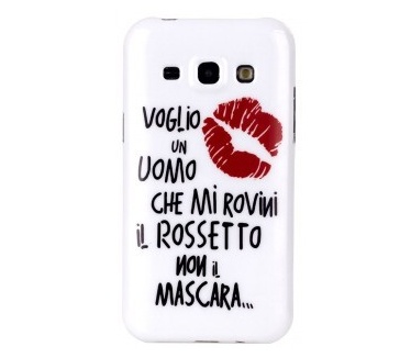 qMust Samsung Galaxy J5 TPU Case - Red Lips