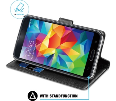 BeHello Samsung Galaxy S5 Mini Wallet Case Black