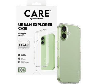 PanzerGlass CARE by PanzerGlass® Flagship Case Transparent Urban Explorer w. Clear Frame iPhone 17
