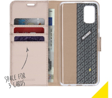 Accezz Wallet Softcase Bookcase Samsung Galaxy A41 - Goud (Galaxy A41) Goud