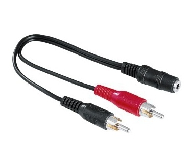 Hama 2x RCA - 3.5mm