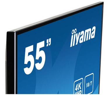 Iiyama ProLite LE5540UHS-B1 54.6" LED 4K Ultra HD Zwart beeldkrant Zwart