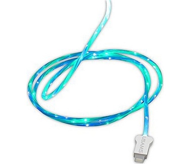 Usams U-Shine Series LED Lightning Kabel (100cm) - Groen