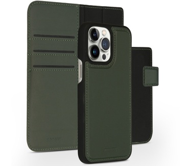 Accezz Premium Leather 2 in 1 Wallet Bookcase iPhone 14 Pro Max - Groen