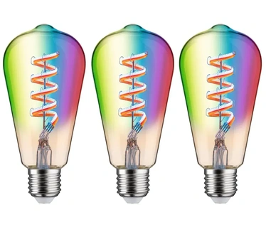 Paulmann LED-kolf ST64 E27, 3-Pack