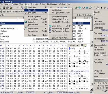 WinHex screenshot