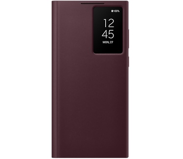 Samsung Smart Clear View Hoesje - Galaxy S22 Ultra (Galaxy S22 Ultra) Rood