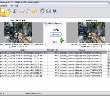 Image Comparer 3.3 screenshot (410 pix)