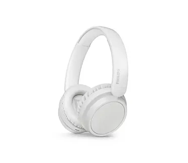 Philips TAH5209WT/00 Casque Bluetooth léger sans fil avec isolation acoustique passive – 65 heures de temps de lecture, son naturel, appels clairs, basses dynamiques, 2 heures de charge USB-C, blanc