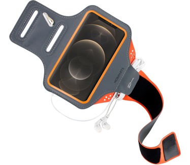 Mobiparts Comfort Fit Sport Armband Apple iPhone 12 Pro Max Neon Orange