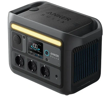 Anker Solix C800X. Oplaadbron: AC, Sigarettenaansteker, zonne-energie, Batterijcapaciteit: 768 Wh, Snelle oplaadtechnologie: Ultra Charge. Kleur van het product: Zwart, Soort bediening: Knoppen. Aantal AC uitgangen: 3 AC-uitgang(en), USB-connectorty