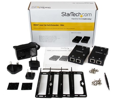 Startech.com HDMI Over Cat5/Cat6 extender met Power Over Cable 50 m