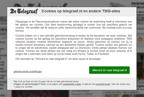 Koekjes voor iedereen bij de Telegraaf