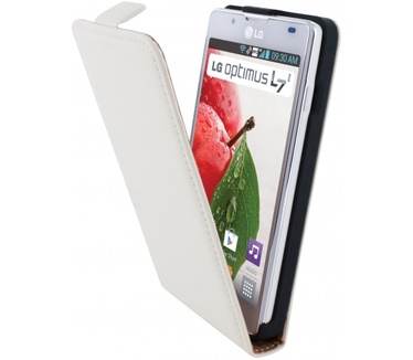 Mobiparts Mobiparts Premium Flip Case LG Optimus L7 II White