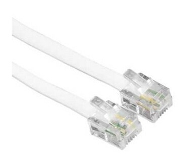 Hama Modular male plug (US6p4c) - modular male plug (US6p4c), white 15