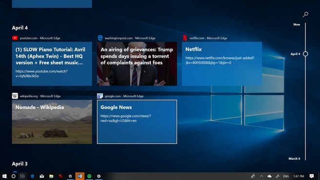 Windows 10 Spring Creators Update Timeline