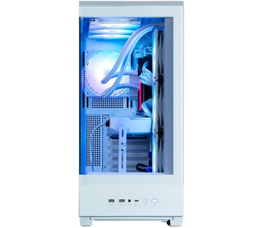Zalman P50 DS White ATX Tempered Glass Panoramic View, Reverse layout mainboard support, display, 3 x 120 mm ZM-AF120R ARGB (side) + 1 x 120 mm ZM-AF120 ARGB (rear)Fan included, 2 x 3.5, 2 x 2.5, 480(D) x 240(W) x 512(H)mm