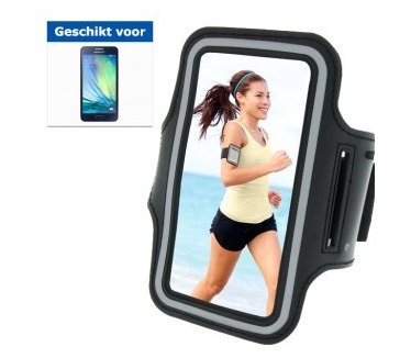 qMust Sport armband Samsung Galaxy A3 (Black)