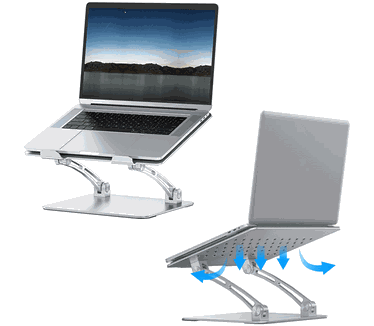 WiWu WiWu S700 Luxe Ergonomische Laptopstandaard Metaal – In hoogte verstelbaar