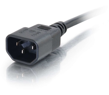 CablesToGo 1 m 18 AWG voeding-verlengkabel (IEC320C13 naar IEC320C14)