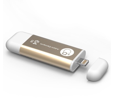 Integral 64GB iKlips Lightning USB3.0 Flash Drive Gold 64GB