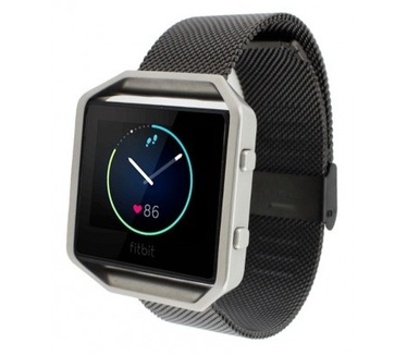 qMust Milanees armband voor Fitbit Blaze - Black
