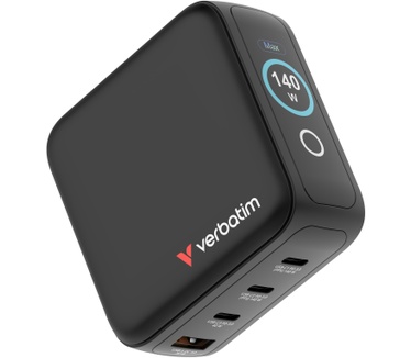 Verbatim Mini GaN Charger with Display 140W