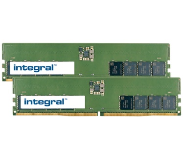 Integral 32GB (2x16GB) PC RAM MODULE KIT DDR5 4800MHZ PC5-38400 UNBUFFERED NON-ECC 1.1V 2GX8 CL40